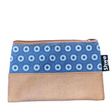 Shwe Fabric & Leather Clutch Bag