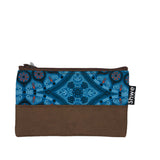 Shwe Fabric & Leather Clutch Bag