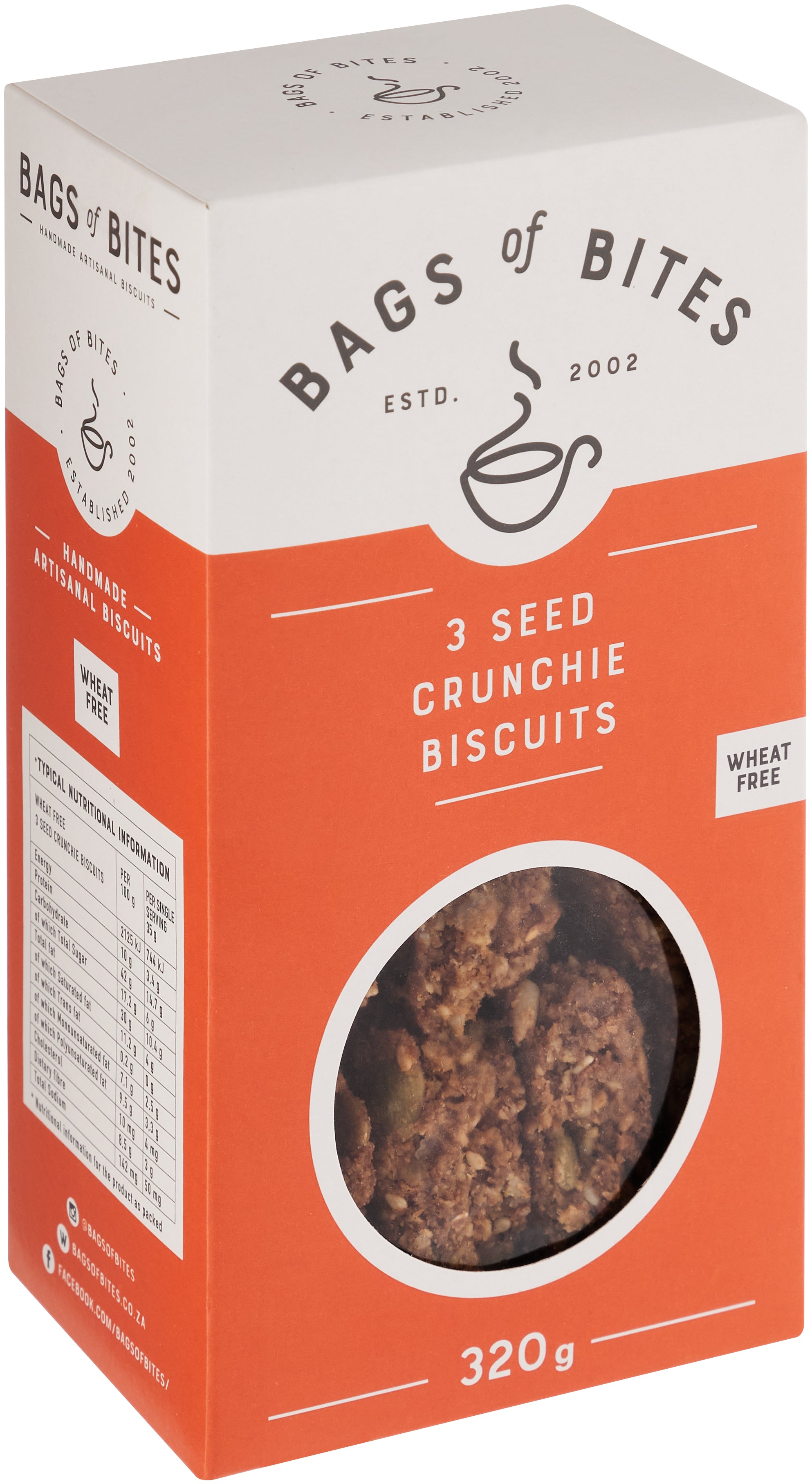 Bags of Bites 3 Seed Crunchie Biscuits