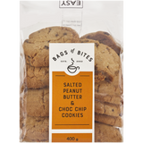 Salted Peanut Butter & Choc Chip Cookies