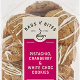 Pistachio, Cranberry & White Choc Cookies