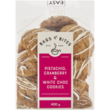 Pistachio, Cranberry & White Choc Cookies