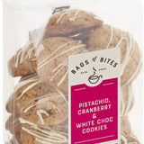 Pistachio, Cranberry & White Choc Cookies