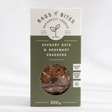 Bags of Bites Naturally Loaded Savoury Date & Rosemary Crackers