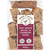 Chai-Spiced Walnut & Cranberry Rusks