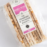 Bags of Bites Fig, Cranberry & Pistachio Biscotti - Large