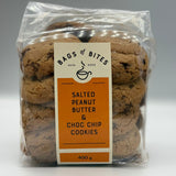 Salted Peanut Butter & Choc Chip Cookies