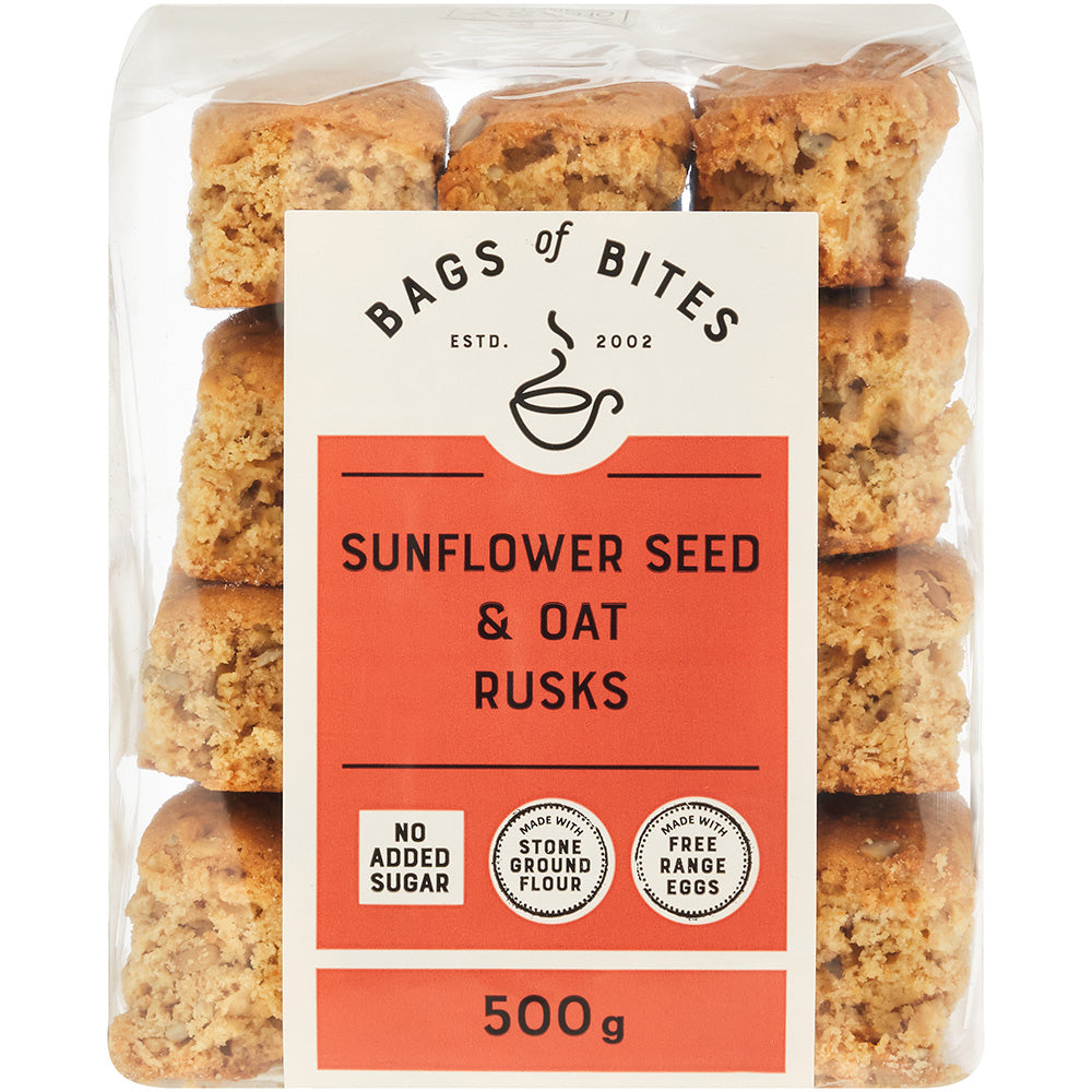 Diabetic friendly Sunflower Seed & Oat Rusks - No Added Sugar