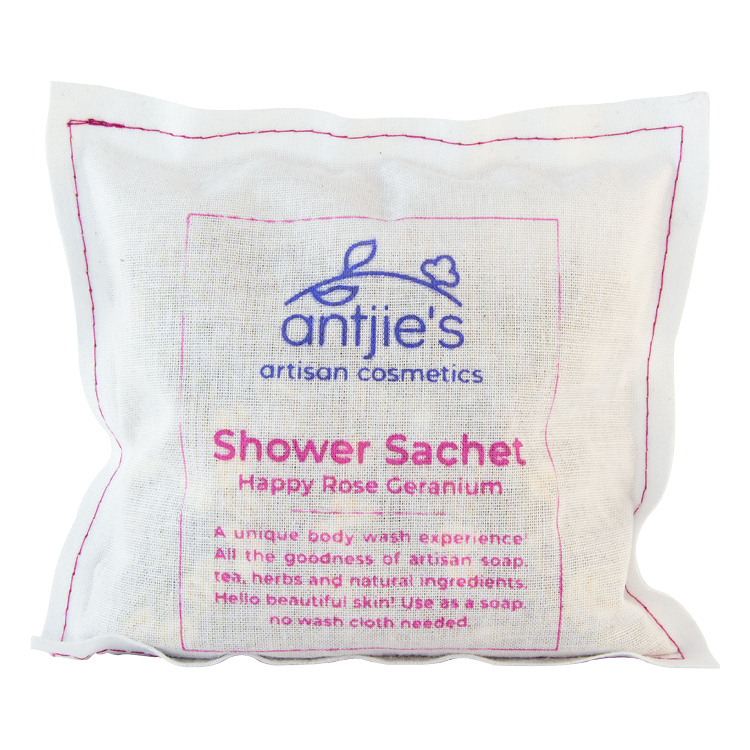 Antjie's Rose Geranium Shower Sachet